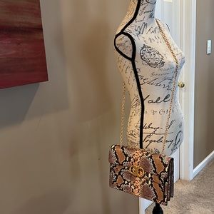 Tory Burch crossbody/shoulder snakeprint bag